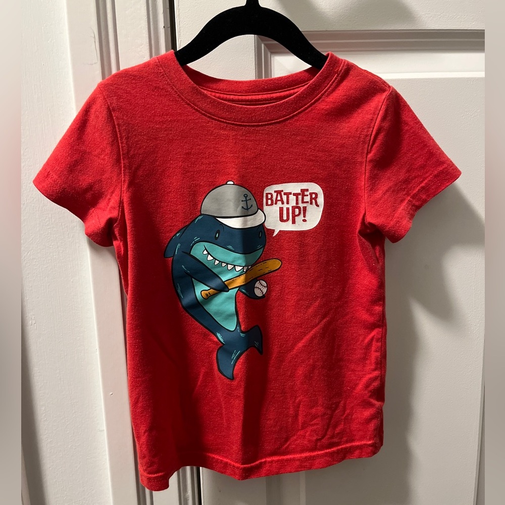 4/$20 CAT & JACK 3T Batter up t-shirt